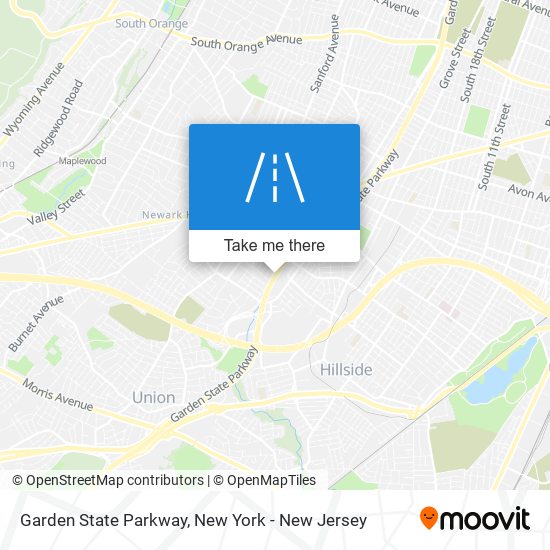 Mapa de Garden State Parkway