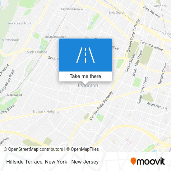 Hillside Terrace map