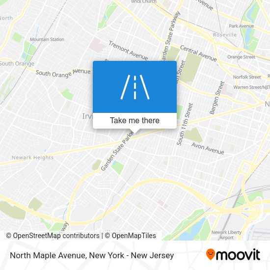 Mapa de North Maple Avenue