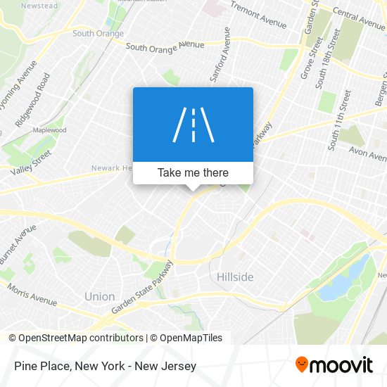 Pine Place map