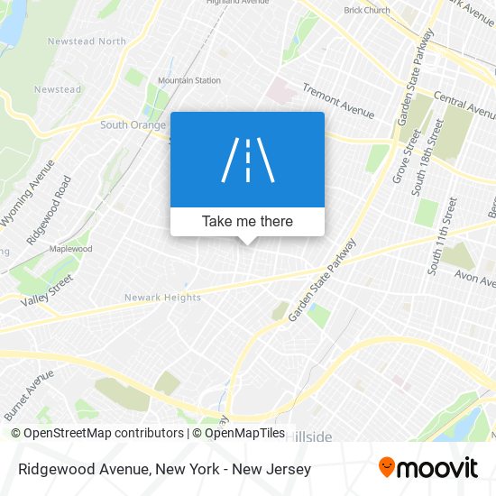 Mapa de Ridgewood Avenue