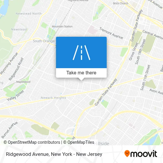 Ridgewood Avenue map