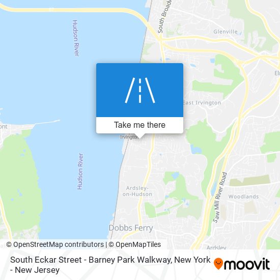 Mapa de South Eckar Street - Barney Park Walkway
