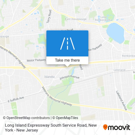 Long Island Expressway South Service Road map