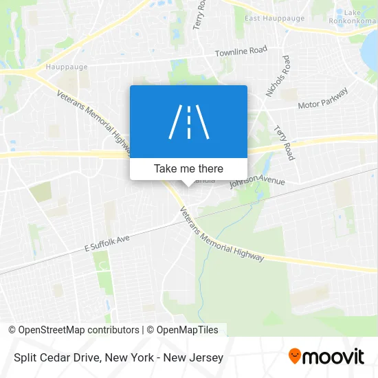 Split Cedar Drive map