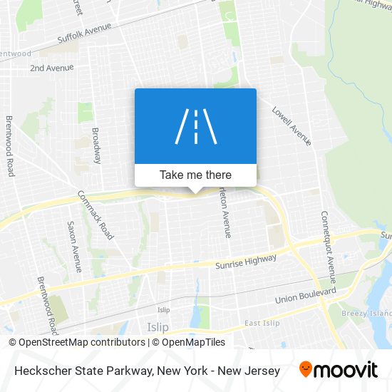 Heckscher State Parkway map