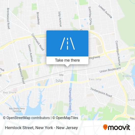 Mapa de Hemlock Street