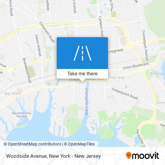 Woodside Avenue map