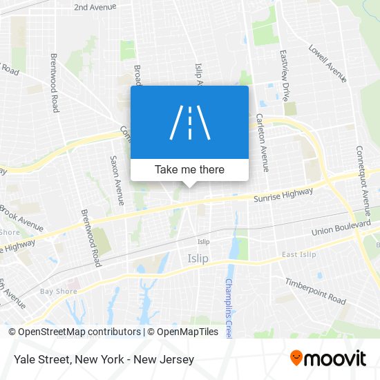 Yale Street map