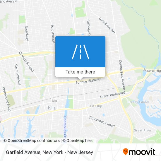 Mapa de Garfield Avenue