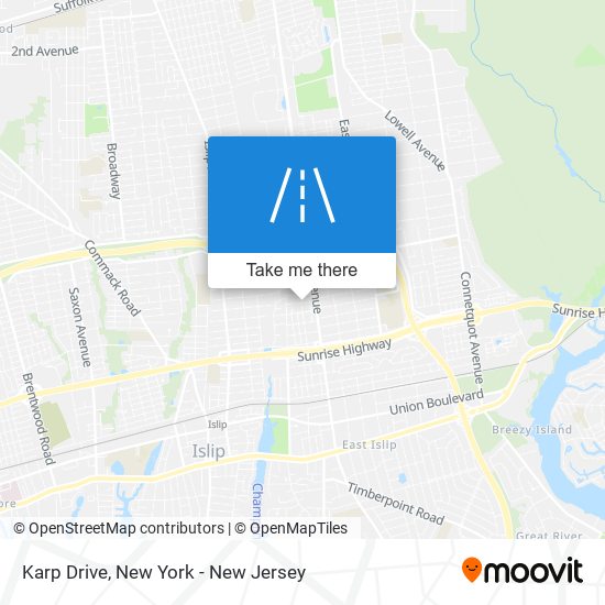 Karp Drive map