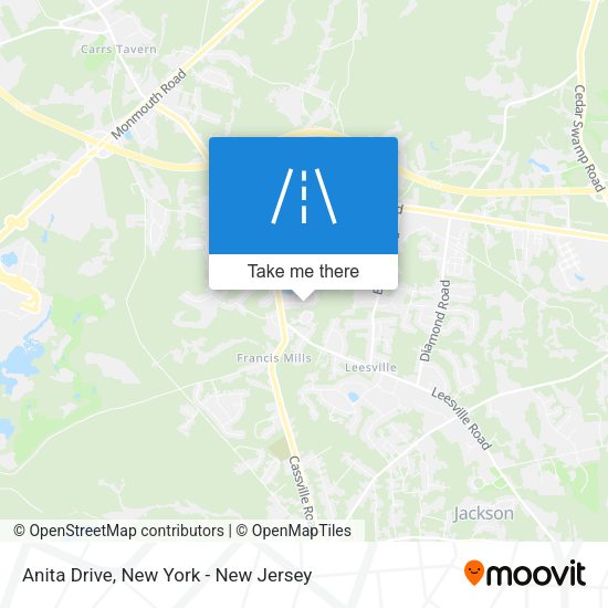 Anita Drive map