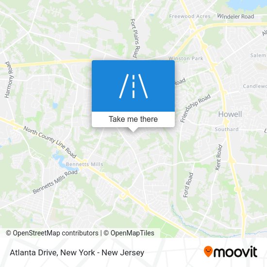 Atlanta Drive map