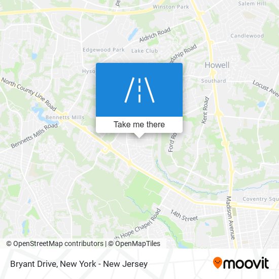 Mapa de Bryant Drive