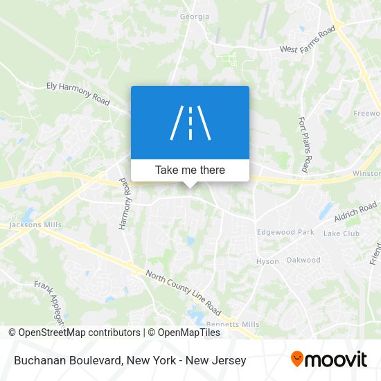Mapa de Buchanan Boulevard