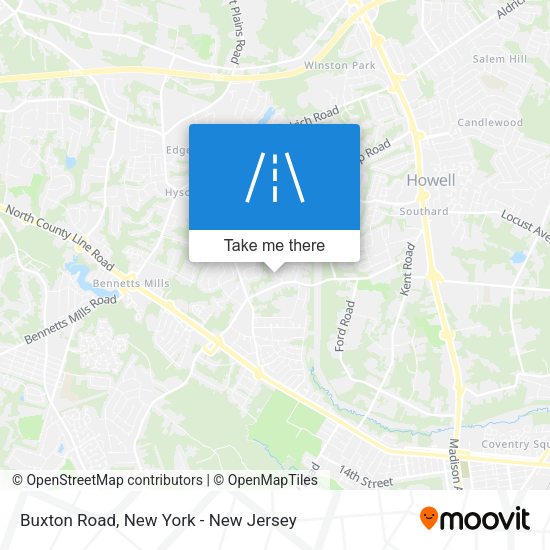 Buxton Road map