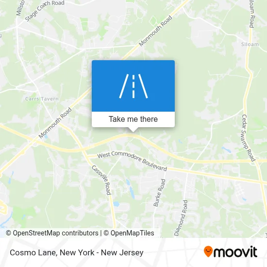 Cosmo Lane map