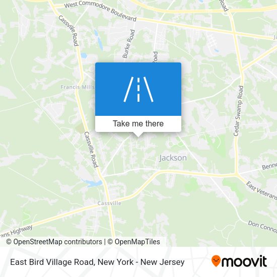 East Bird Village Road map