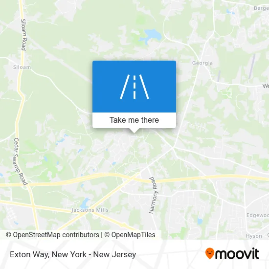 Exton Way map