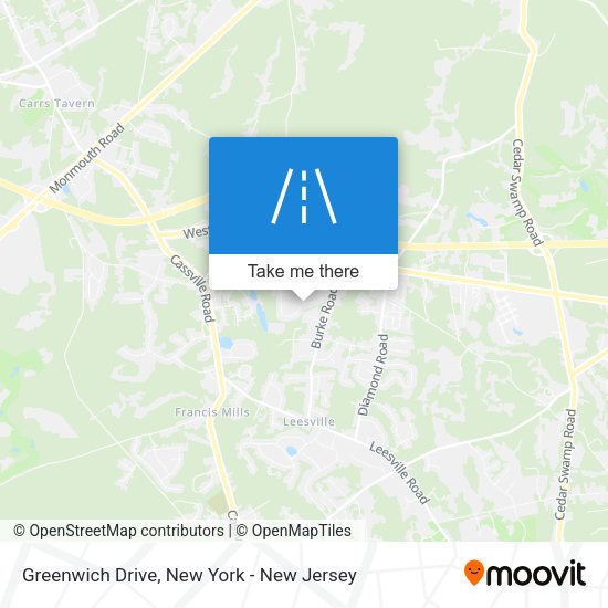 Mapa de Greenwich Drive