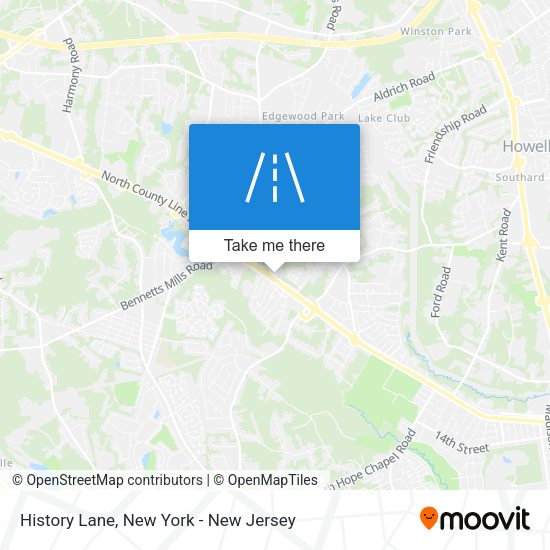 Mapa de History Lane
