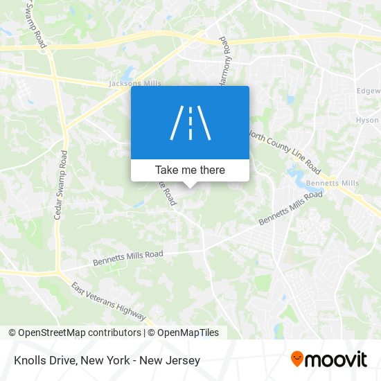 Knolls Drive map