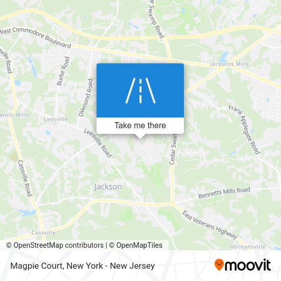 Mapa de Magpie Court