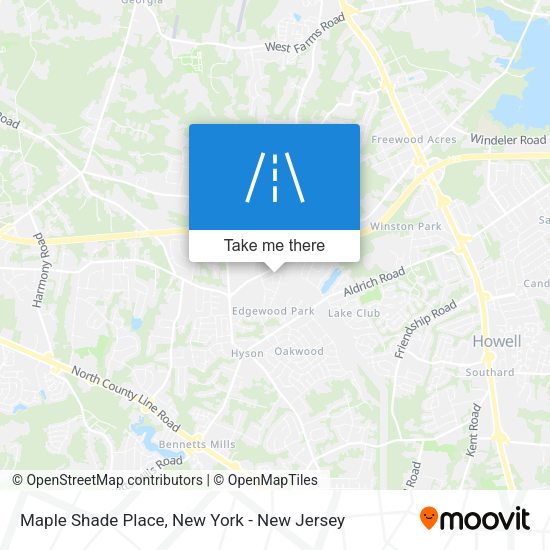 Mapa de Maple Shade Place