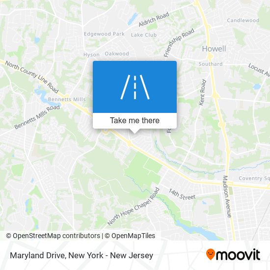 Maryland Drive map