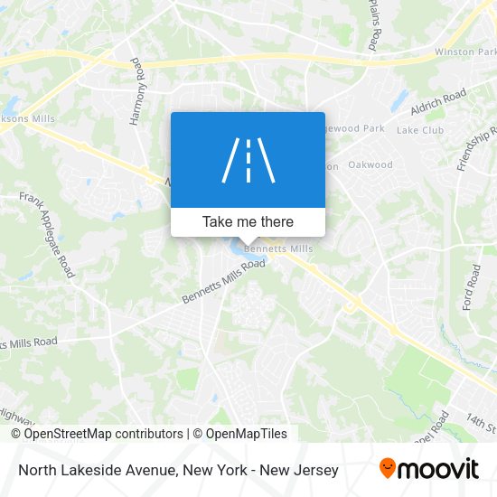 Mapa de North Lakeside Avenue