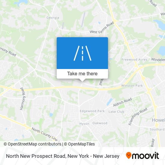 North New Prospect Road map