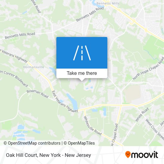 Mapa de Oak Hill Court