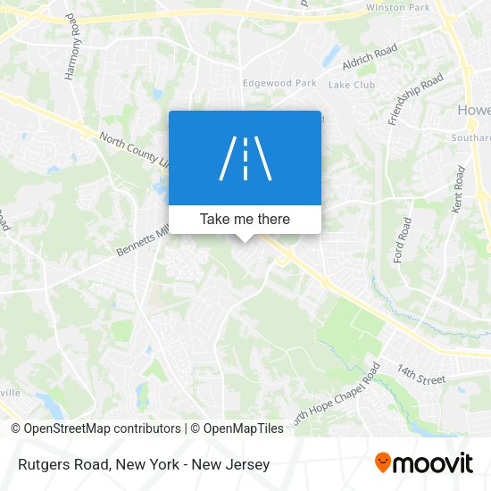 Mapa de Rutgers Road