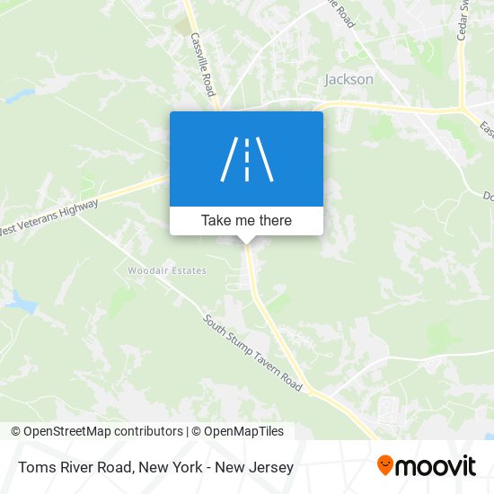 Toms River Road map