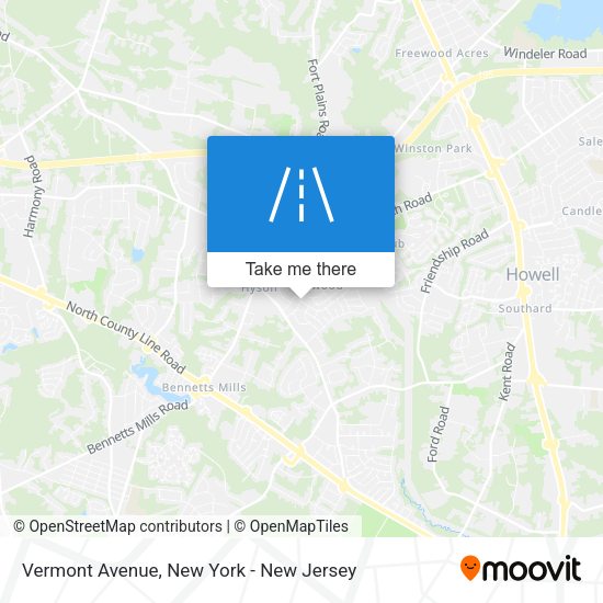 Mapa de Vermont Avenue
