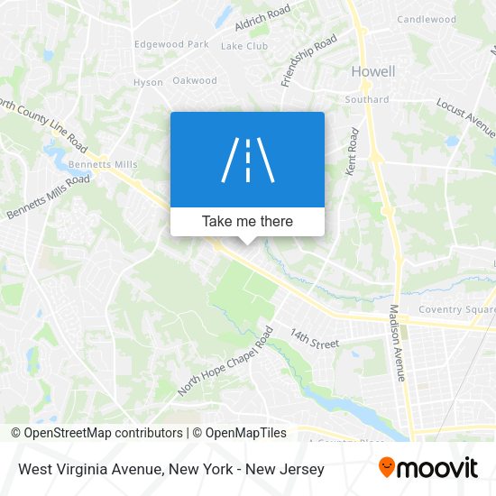 Mapa de West Virginia Avenue