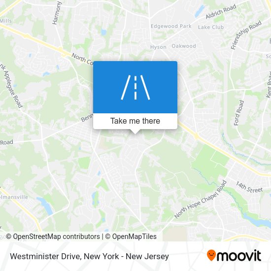 Mapa de Westminister Drive