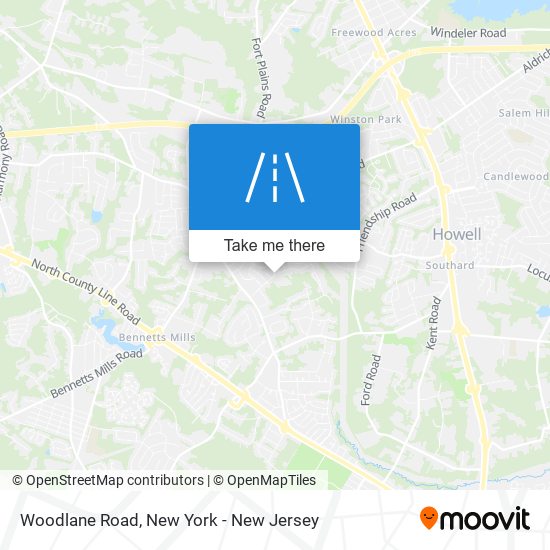 Mapa de Woodlane Road