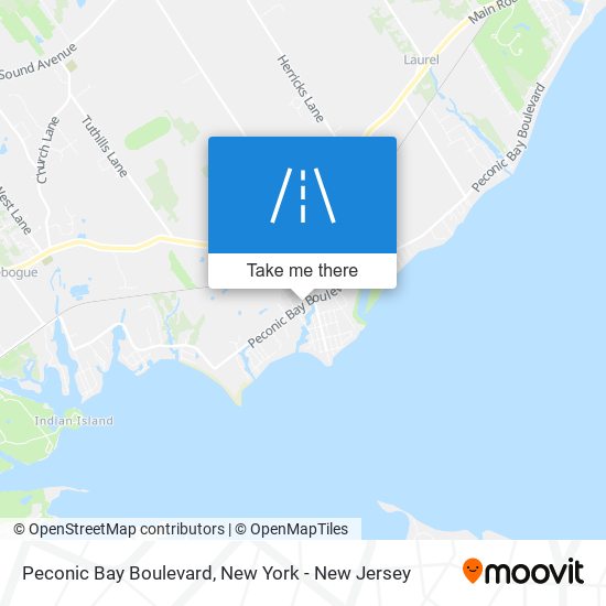 Mapa de Peconic Bay Boulevard