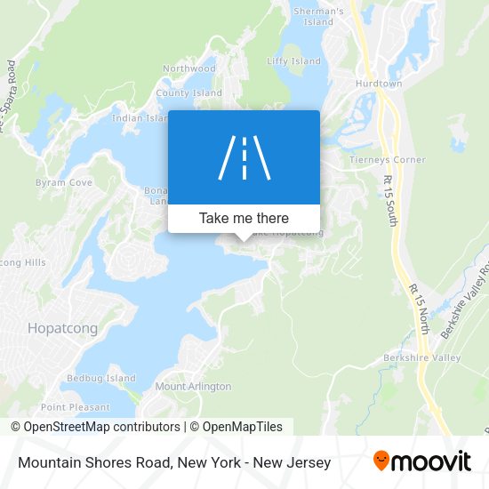 Mapa de Mountain Shores Road