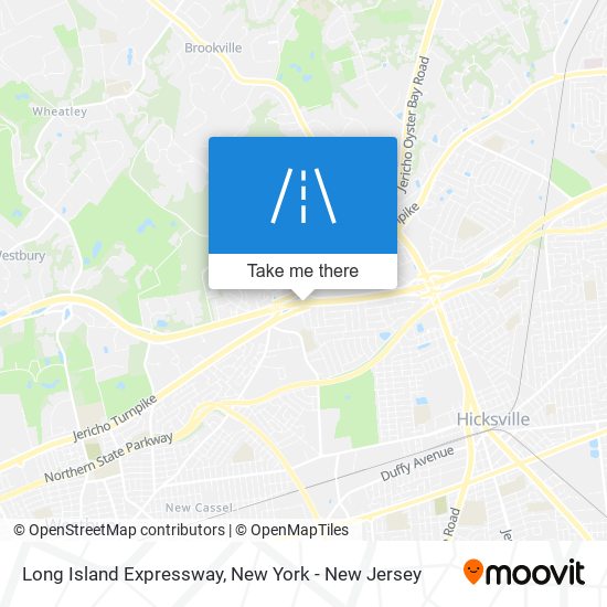 Long Island Expressway map