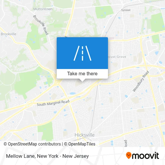 Mellow Lane map