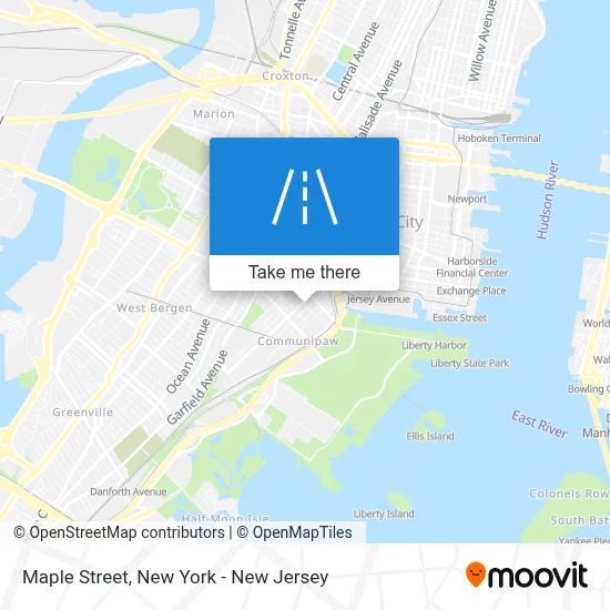 Maple Street map