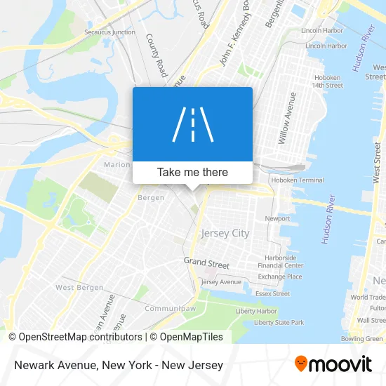Mapa de Newark Avenue