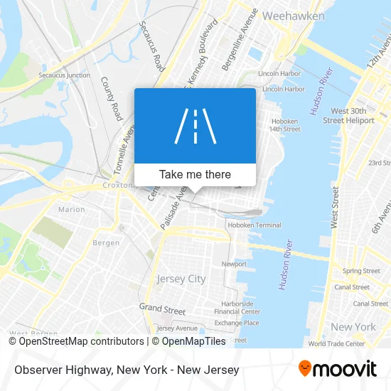 Observer Highway map