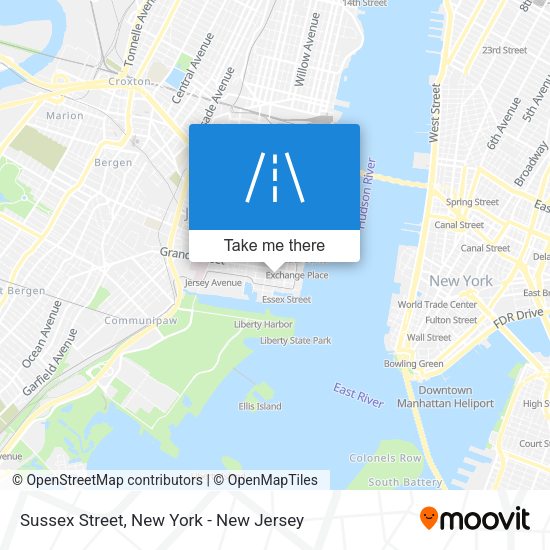 Mapa de Sussex Street