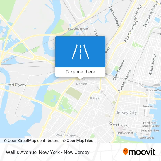 Mapa de Wallis Avenue