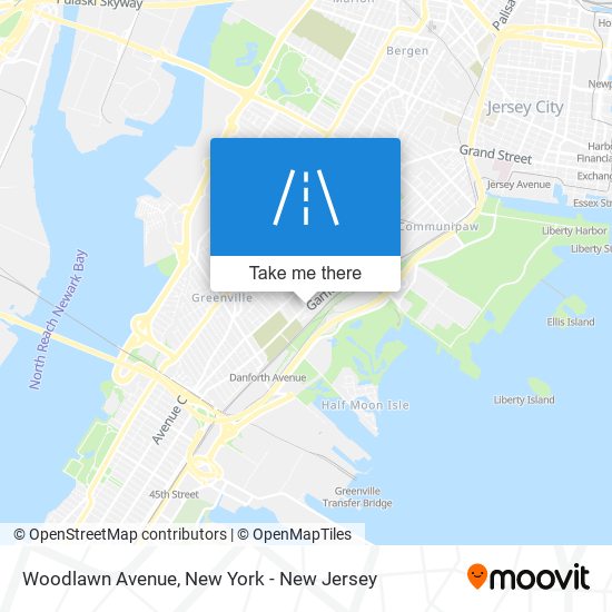 Mapa de Woodlawn Avenue