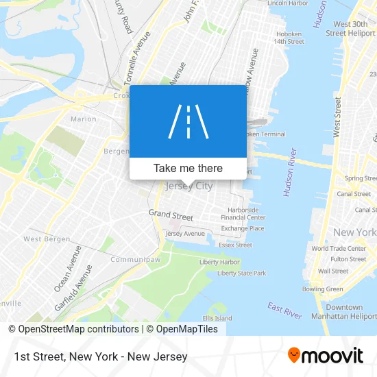 1st Street map