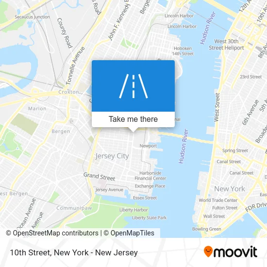 10th Street map